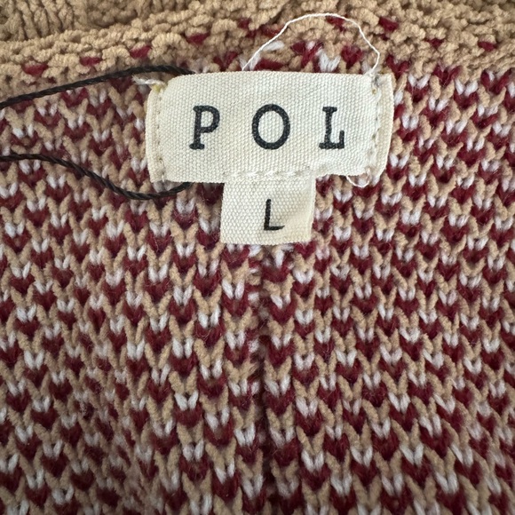 POL floral V neck wide sleeve sweater size Latge - Picture 6 of 7